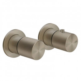 Смеситель для душа, Gessi, Habito Diamantato, на 3 потребителя, цвет-Finox Brushed Nickel