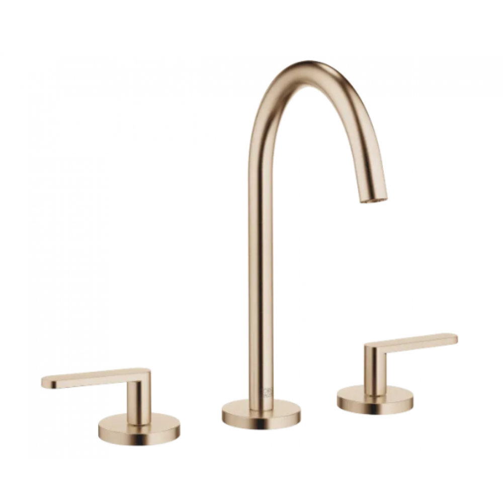 Смеситель для раковины, Dornbracht, Meta, цвет-Light Gold сатинированный