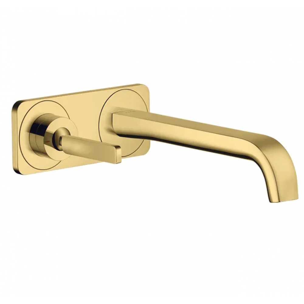 Смеситель для раковины, Axor, Axor Citterio E, цвет-полированное золото