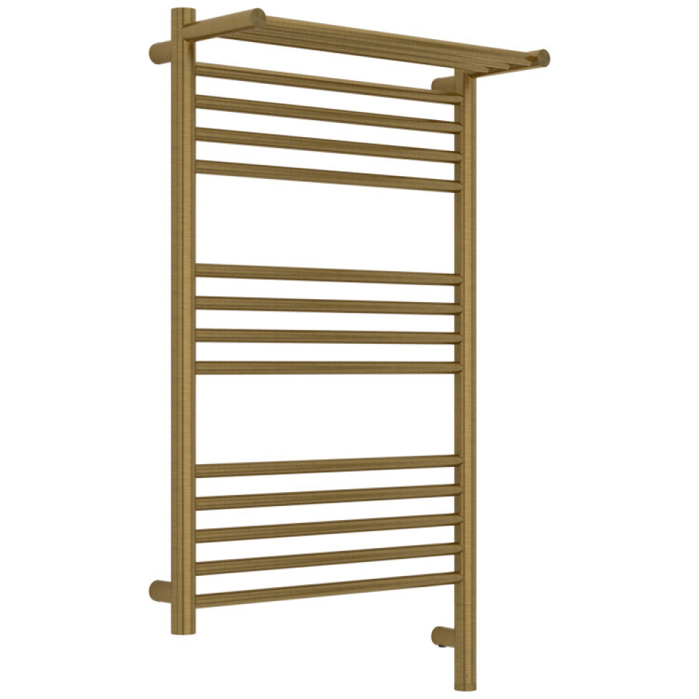 Полотенцесушитель, Сунержа, Богема 3.1, с 1 полкой, шгв 532*215*924, нижнее справа, МЭМ, цвет-латунь состаренная