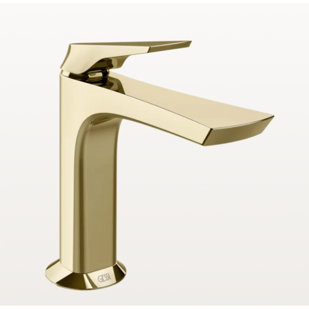 Смеситель для раковины, Gessi, Ventaglio, цвет-Brass PVD