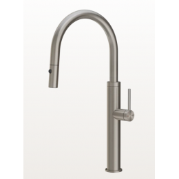 Смеситель для кухни, Gessi, 316, цвет-Steel Brushed