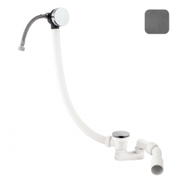 Слив-перелив, Almar, с наливом для ванны, цвет-Gun Metal Brushed PVD (Товар заказной, возврату не подлежит)