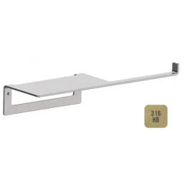 Бумагодержатель, Almar, 316 Stainless Steel, шгв 282*65*70, цвет-High Brass Brushed PVD AISI 316 (Товар заказной, возврату не подлежит)