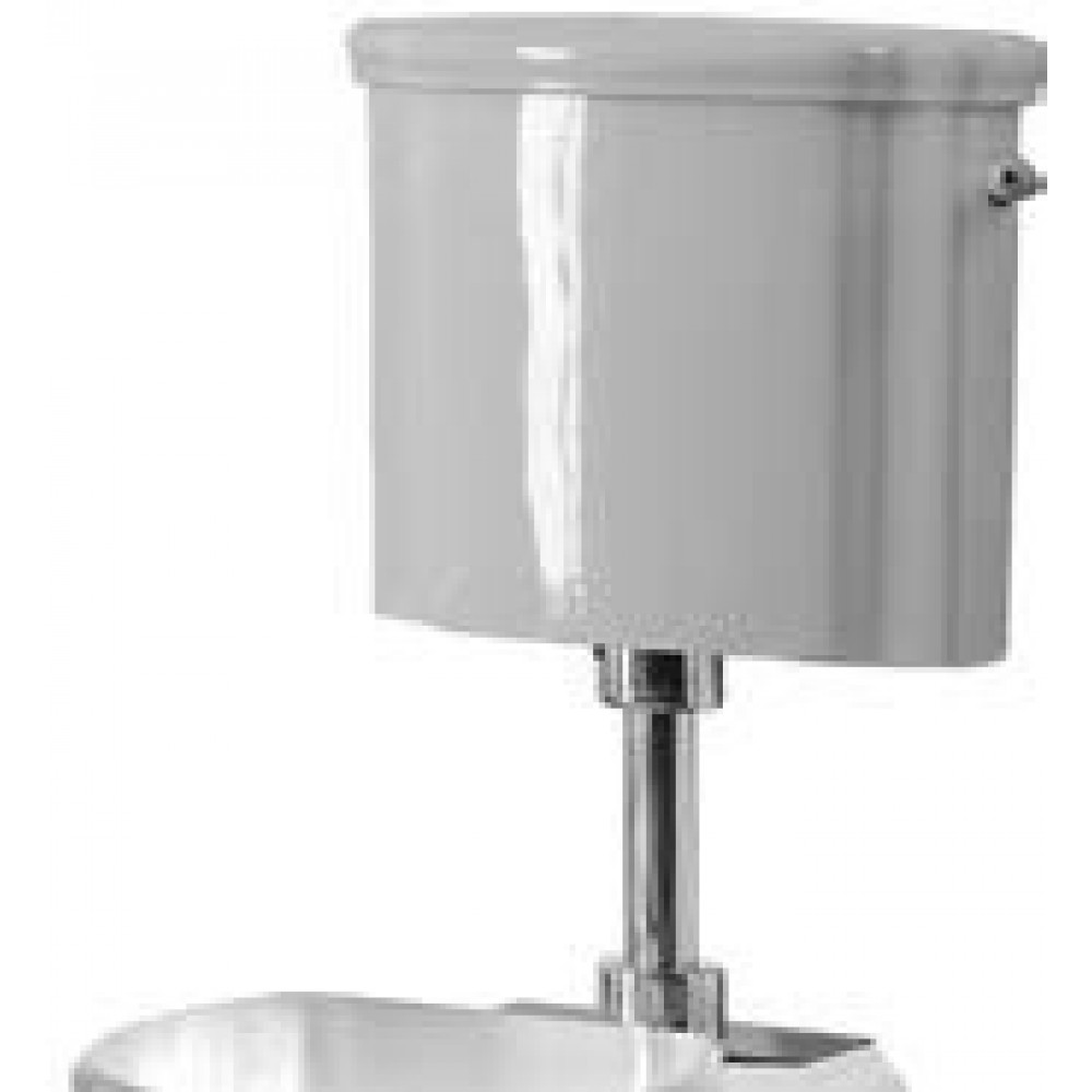 Сливной бачок, Scarabeo, Castellana, шгв 460*190*410, цвет-белый/бронза