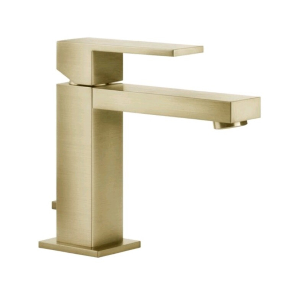 Смеситель для раковины, Gessi, Rettangolo, цвет-Brushed Brass PVD