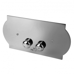 Клавиша смыва, 3SC, Plaque, для унитаза, шгв 330*250*170, цвет-хром