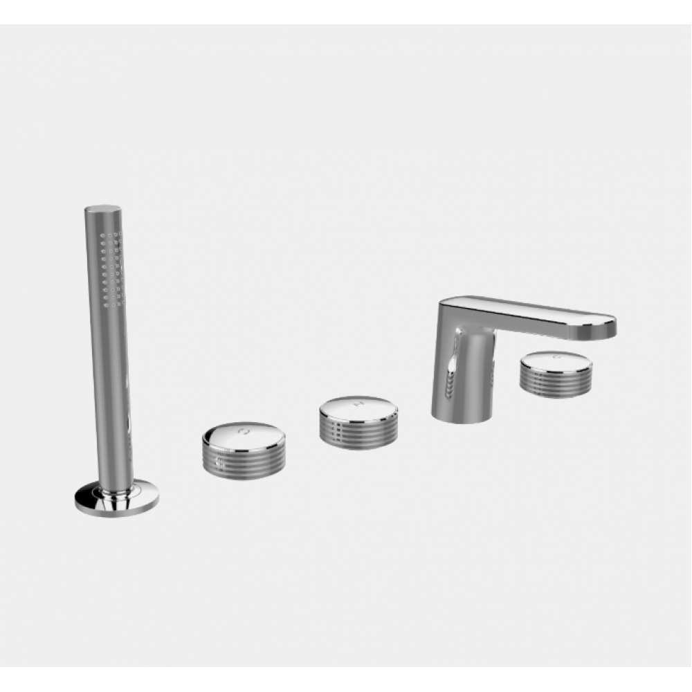 Смеситель для ванны, Fima Carlo Frattini, Texture Collection, H COLLECTION, цвет-хром