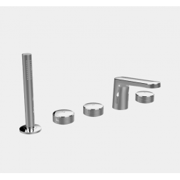 Смеситель для ванны, Fima Carlo Frattini, Texture Collection, H COLLECTION, цвет-хром