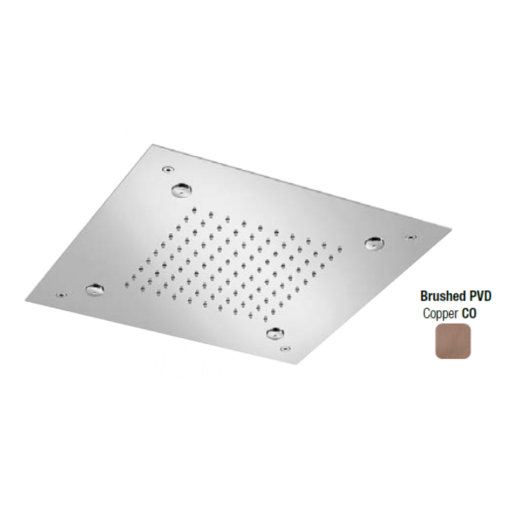 Верхний душ, Almar, Shower Heads built-n, 380*380, цвет-Copper Brushed PVD (Товар заказной, возврату не подлежит)