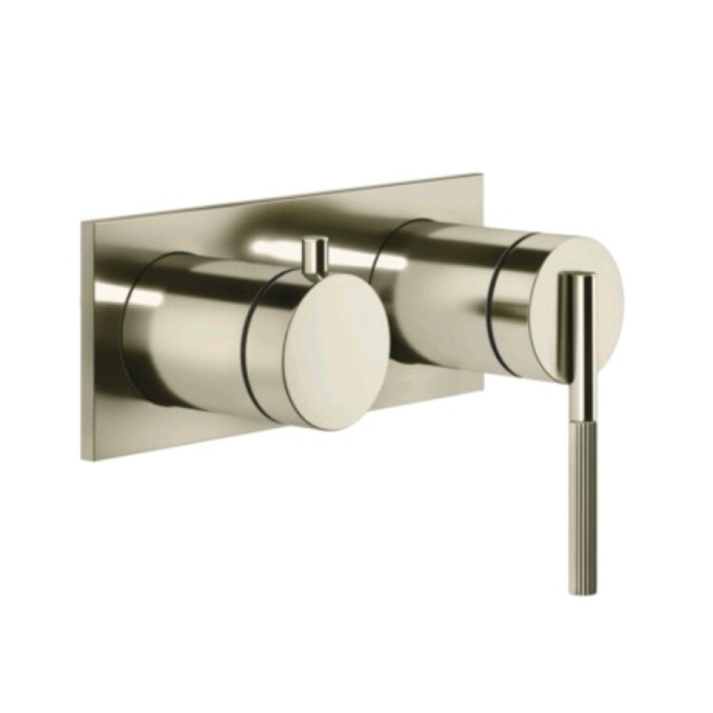 Смеситель для душа, Gessi, Ingranaggio, на 2 потребителя, цвет-Nickel PVD (старый арт. 63579/720)