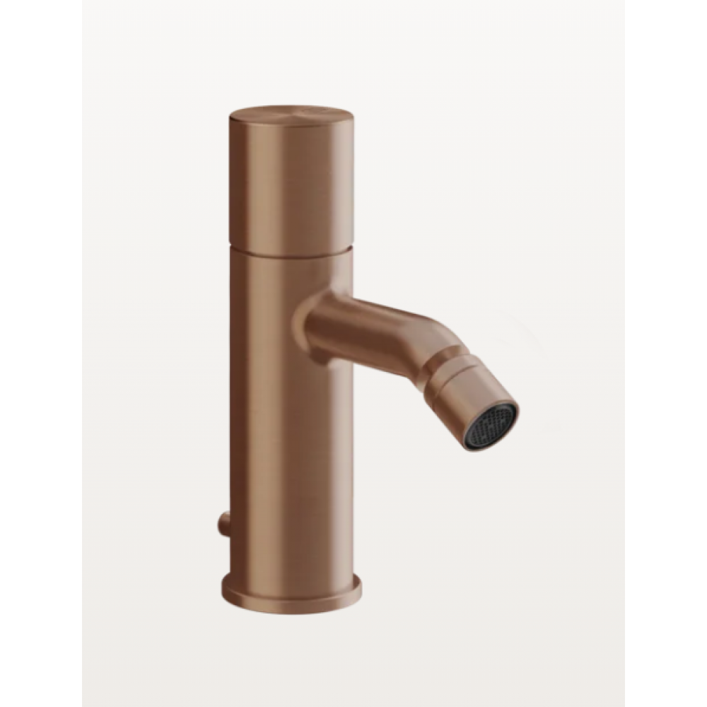 Смеситель для биде, Gessi, Habito Unito, цвет-Copper Brushed PVD