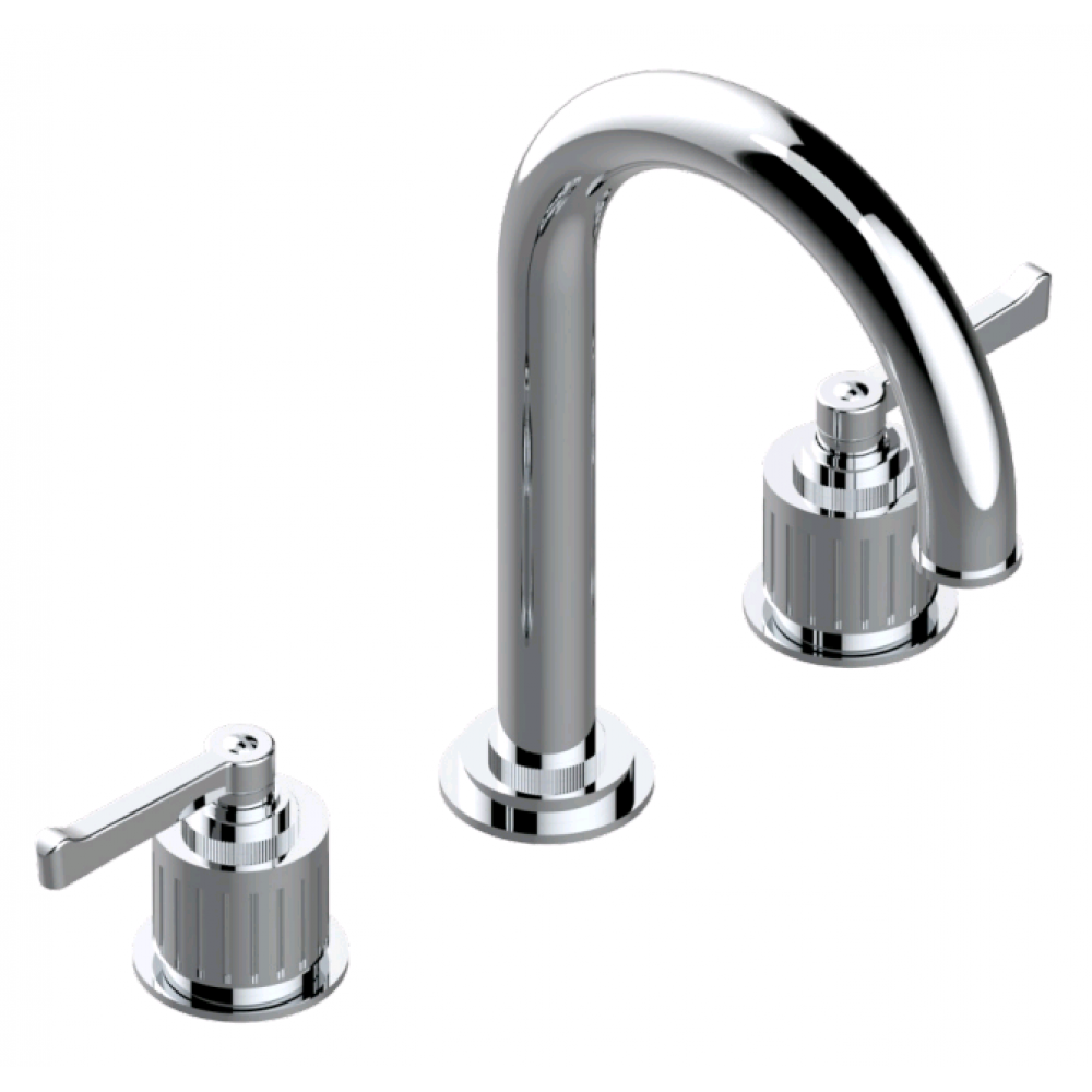 Смеситель для раковины, THG, Hamptons with lever handles, для мрамора, цвет-никель PVD