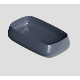 Раковина, Alice, NUR, шгв 600*350*140, отверстия для смесителя-отсутствуют, Aliglaze+, цвет-мирт