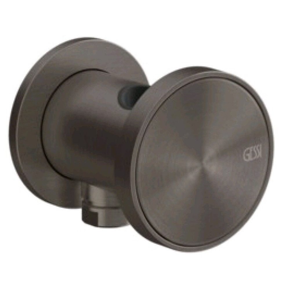 Шланговое подсоединение, Gessi, Origini, цвет-Black Metal Brushed PVD