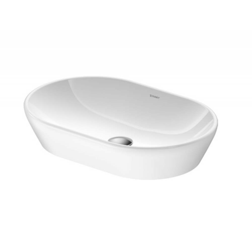 Раковина, Duravit, D-Neo, шгв 600*400*120, отверстия для смесителя-отсутствуют, цвет-белый глянцевый