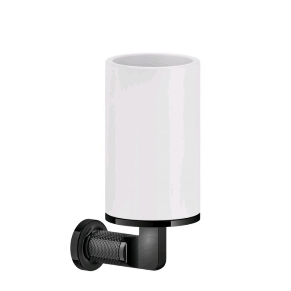 Стакан, Gessi, Inciso, шгв 75*105*176, цвет-белый/Black Metal PVD