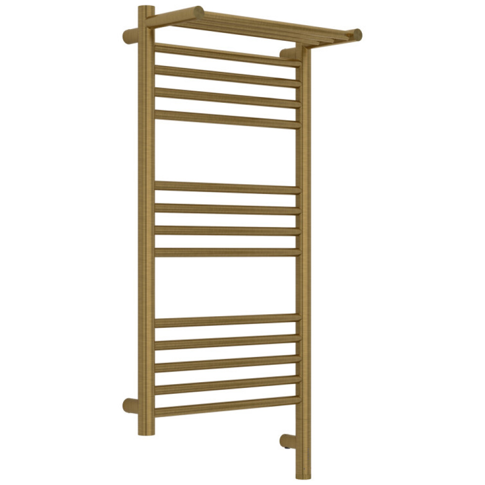 Полотенцесушитель, Сунержа, Богема 3.1, с 1 полкой, шгв 432*215*924, нижнее справа, МЭМ, цвет-латунь состаренная