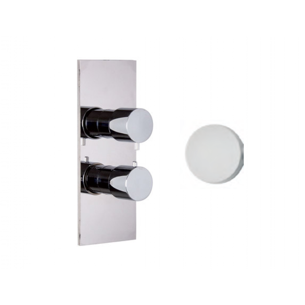 Смеситель для душа, Fima Carlo Frattini, Fimatherm, на 2/3 потребителя, цвет-белый матовый