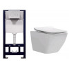 Комплект, Splendy, Elson/Stable, унитаз подвесной, шгв 360*530*365 + сиденье + инсталляция + клавиша смыва, цвет унитаза-белый, цвет клавиши-хром