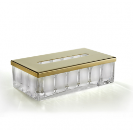 Контейнер для бумажных салфеток, 3SC, Montblanc, настольный, шгв 230*125*70, цвет-латунь