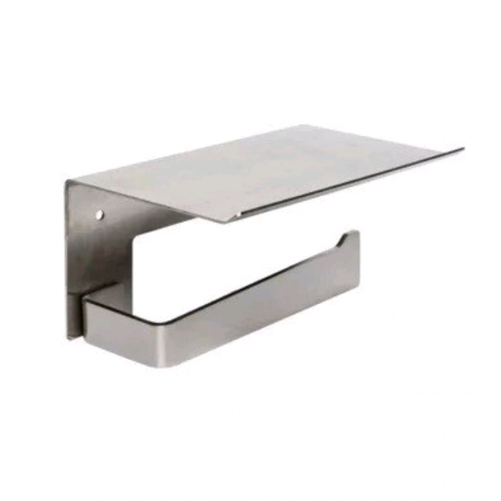 Бумагодержатель, Mediclinics, Aura, с полкой, шгв 160*103*84, цвет-сталь матовая (Steel Matt)