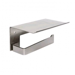 Бумагодержатель, Mediclinics, Aura, с полкой, шгв 160*103*84, цвет-сталь матовая (Steel Matt)