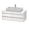 Тумба под раковину, Duravit, Ketho, шгв 1200*500*496, раковина-необходимо заказать, цвет-белый глянцевый