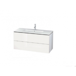 Тумба под раковину, Duravit, L-Cube, шгв 1220*481*550, раковина-необходимо заказать, цвет-белый глянцевый