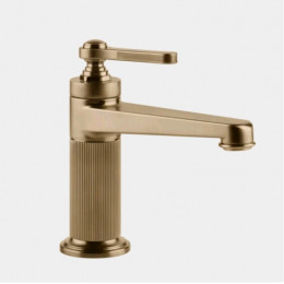 Смеситель для раковины, Gessi, VENTI20, цвет-Warm Bronze Brushed PVD
