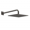 Верхний душ, Gessi, Rilievo, 250*250, цвет-Black Metal Brushed PVD