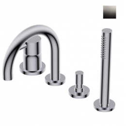 Смеситель для ванны и душа, Ritmonio, Diametro35 S, цвет-Brushed Black Chrome