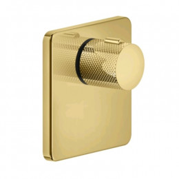 Смеситель для душа, Gessi, Inciso Bath&Shower, на 1 потребитель, цвет-Gold PVD