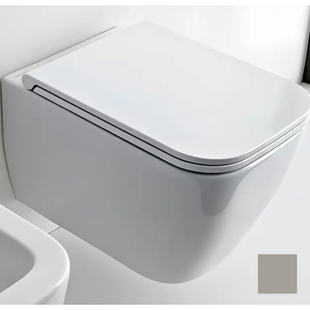 Унитаз, Scarabeo, Teorema 2.0, подвесной, шгв 360*520*350, цвет-Sand glossy