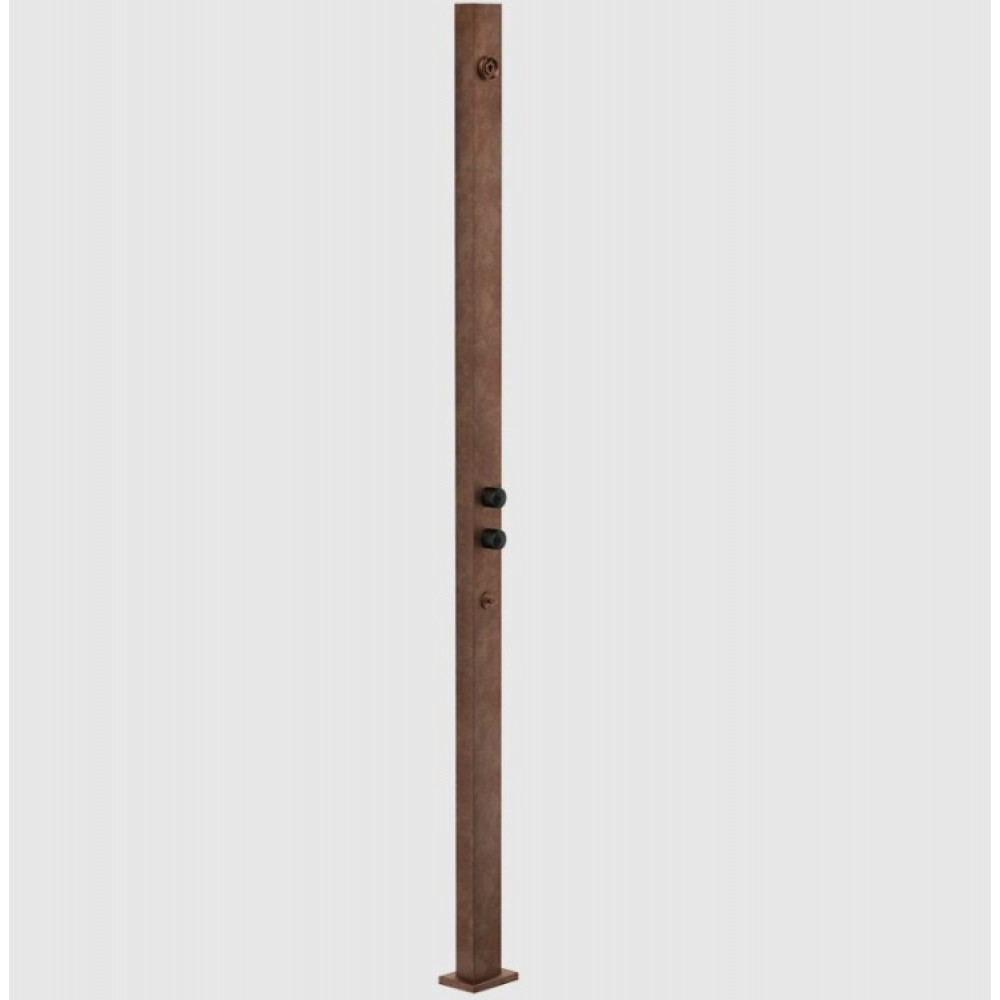 Душевая стойка, Gessi, Outdoor, уличная, на 2 выхода, цвет-Corten