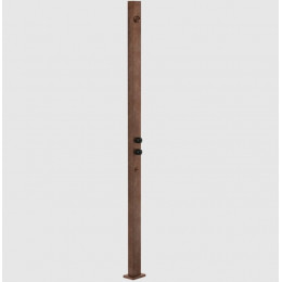 Душевая стойка, Gessi, Outdoor, уличная, на 2 выхода, цвет-Corten