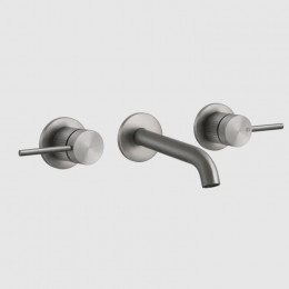 Смеситель для раковины, Gessi, 316 Cesello, цвет-Steel Brushed