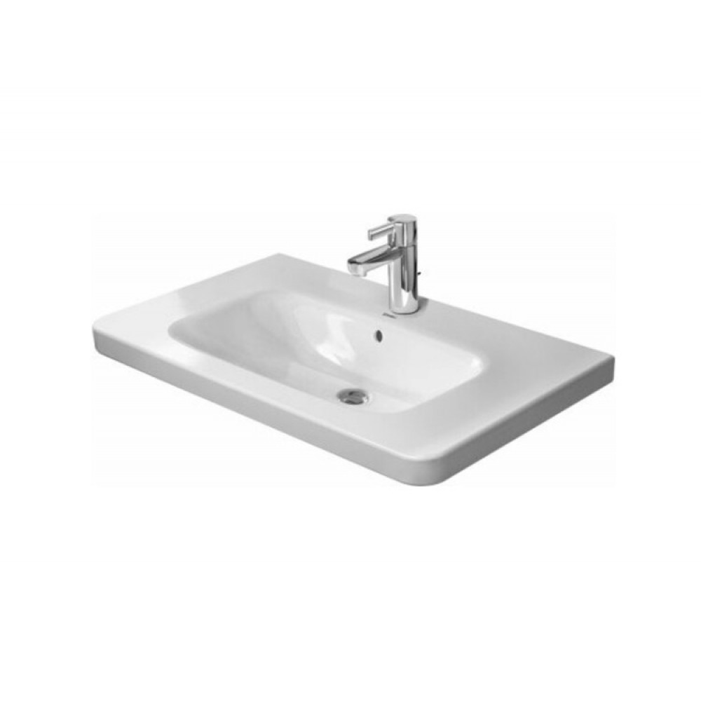Раковина, Duravit, Durastyle, шгв 800*480*170, отверстия для смесителя-1, WonderGliss, цвет-белый
