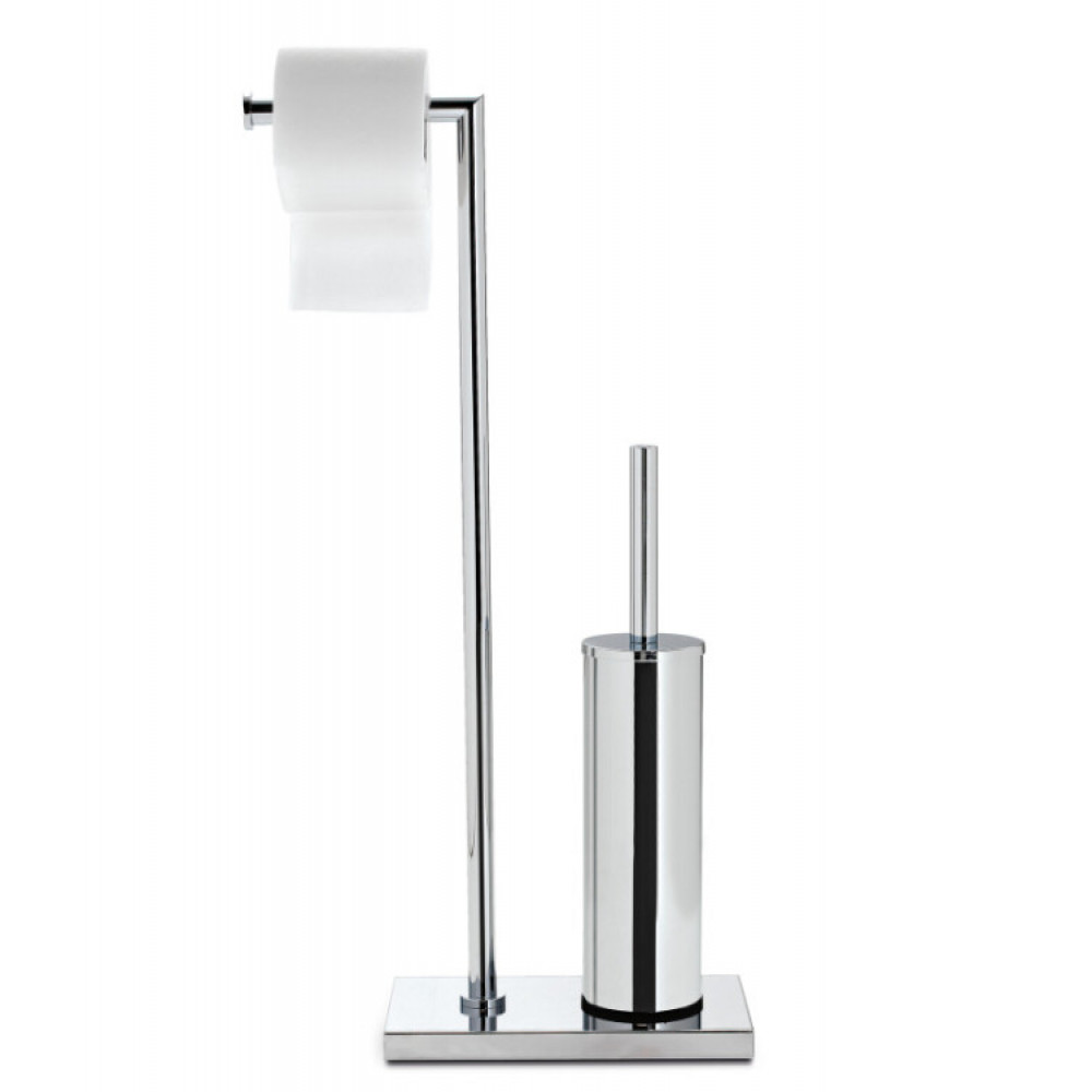 Стойка, 3SC, Piantane 4.0, напольная, отдельностоящая, с держателем бумаги, ёршиком, цвет-черный матовый