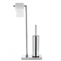 Стойка, 3SC, Piantane 4.0, напольная, отдельностоящая, с держателем бумаги, ёршиком, цвет-черный матовый