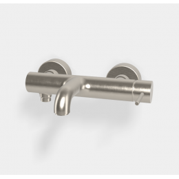 Смеситель для ванны и душа, Fima Carlo Frattini, Spillo Up, цвет-брашированный никель