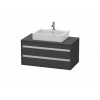 Тумба под раковину, Duravit, Ketho, шгв 1000*550*496, раковина-необходимо заказать, цвет-графит матовый