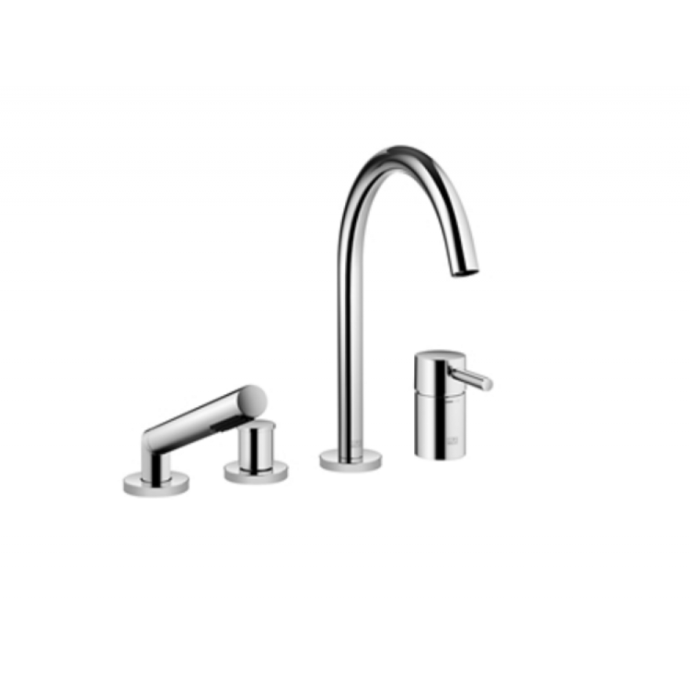 Смеситель для ванны, Dornbracht, Meta 02, цвет-платина матовая