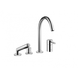 Смеситель для ванны, Dornbracht, Meta 02, цвет-платина матовая