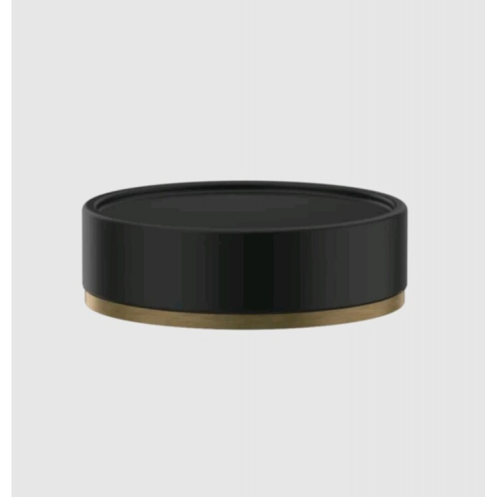 Мыльница, Gessi, Inciso, шгв 115*115*35, цвет-чёрный/Antique Brass