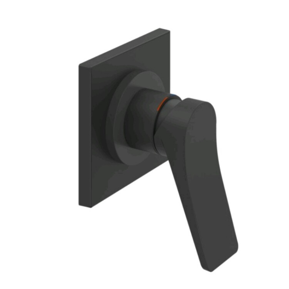 Смеситель для душа, Gessi, Rilievo, на 1 потребитель, цвет-черный матовый