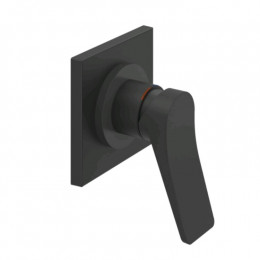 Смеситель для душа, Gessi, Rilievo, на 1 потребитель, цвет-черный матовый