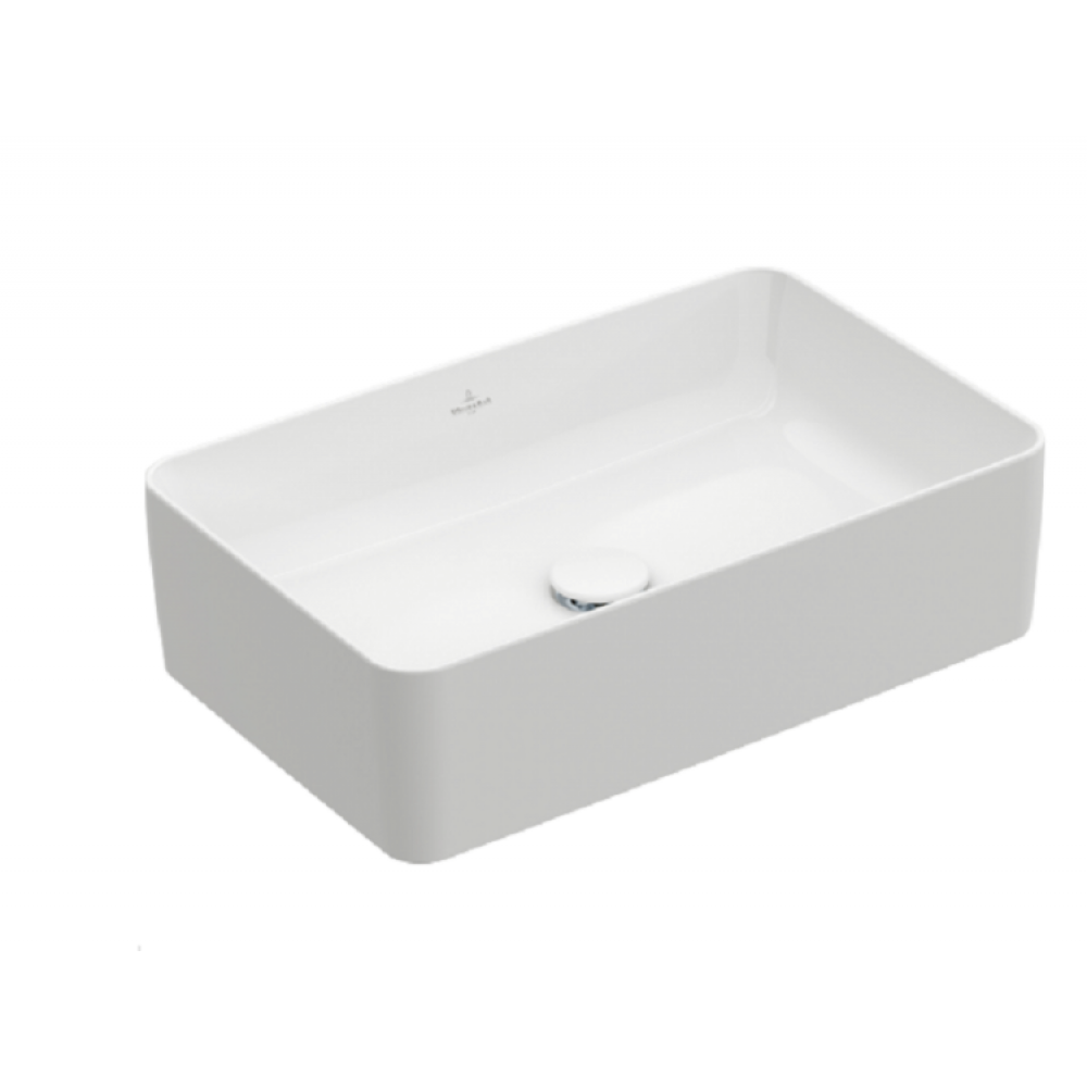 Раковина, Villeroy&Boch, Collaro, шгв 560*360*145, отверстия для смесителя-отсутствуют, цвет-альпийский белый