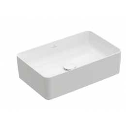 Раковина, Villeroy&Boch, Collaro, шгв 560*360*145, отверстия для смесителя-отсутствуют, цвет-альпийский белый