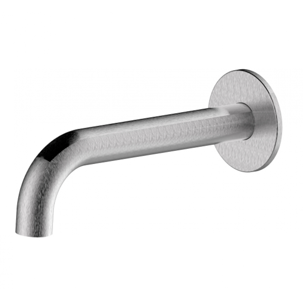 Излив, Bossini, Nobu, для ванны, цвет-сталь матовая